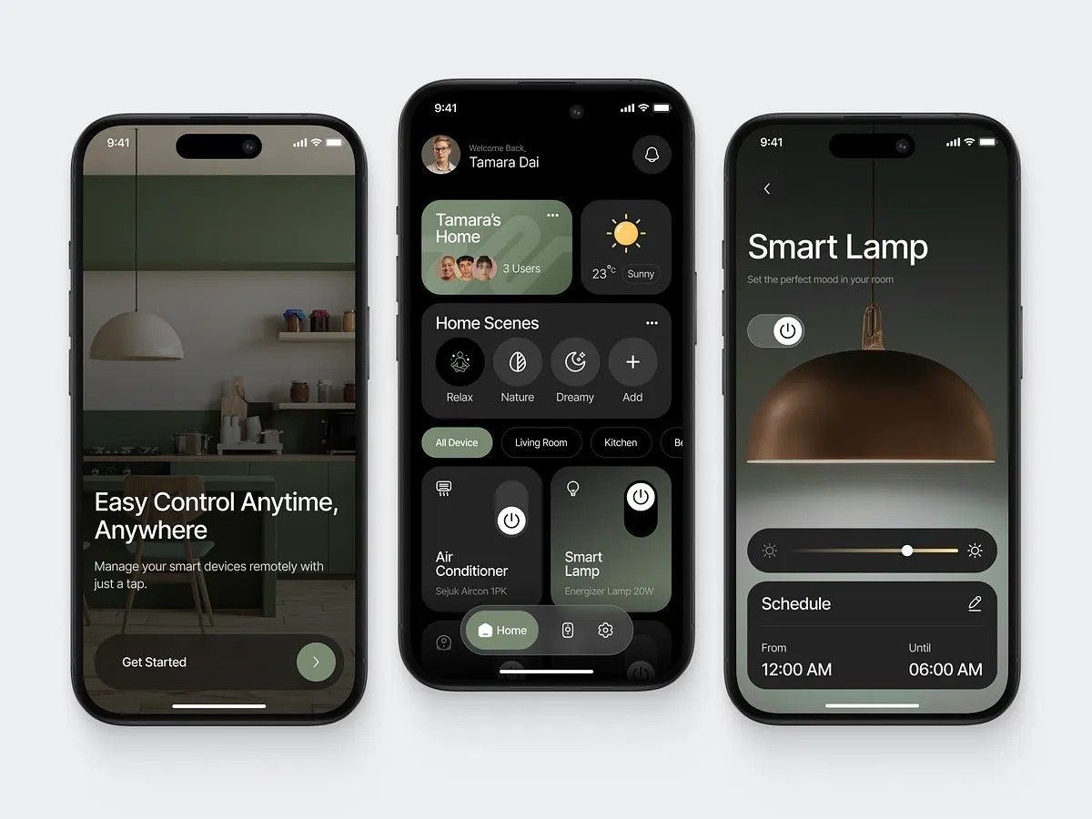 Central home automation tablet interface wall mounted